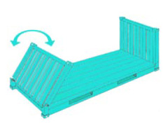 Flat Rack Collapsible Container